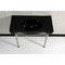 Fauceture VPB136K8ST Imperial Console Sink Basin W/Stainless Steel Leg, Blk/Nkl VPB136K8ST - alternate 4
